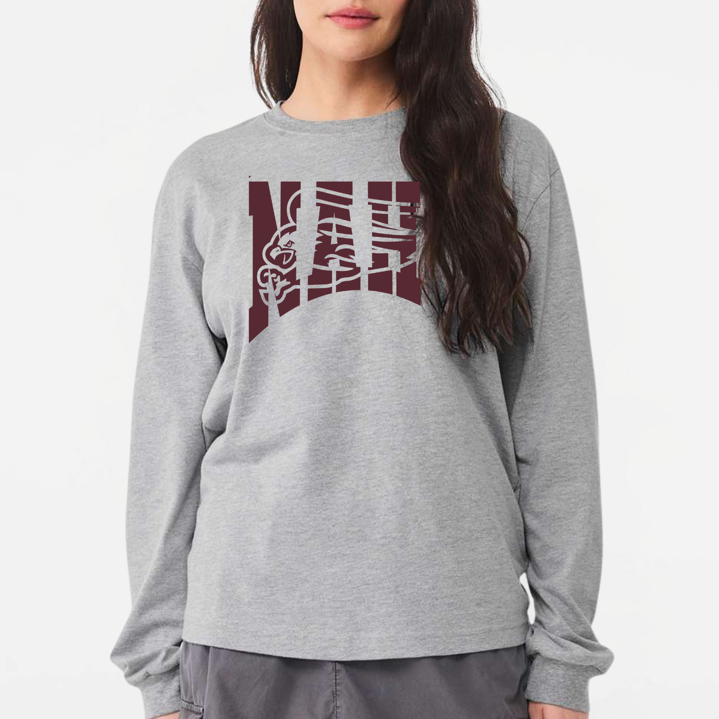 NAPTO: NAHS Eagle Knockout 6oz Heavyweight Long Sleeve T-Shirt