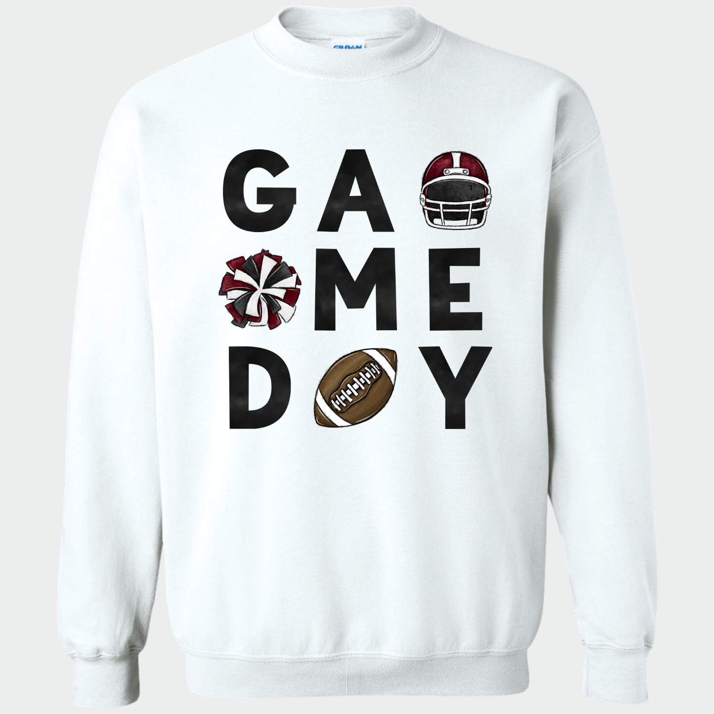 NAYCHEER: Football Game Day Crew Sweatshirt