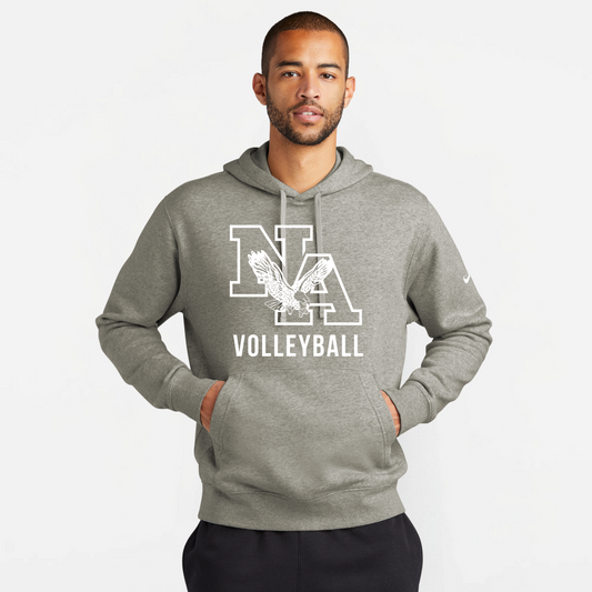 NA Volleyball: Nike Club Fleece Hooded Sweatshirt
