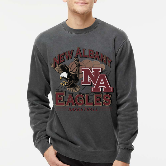 NAGTB: New Albany Basketball Vintage Graphic Crew Sweatshirt