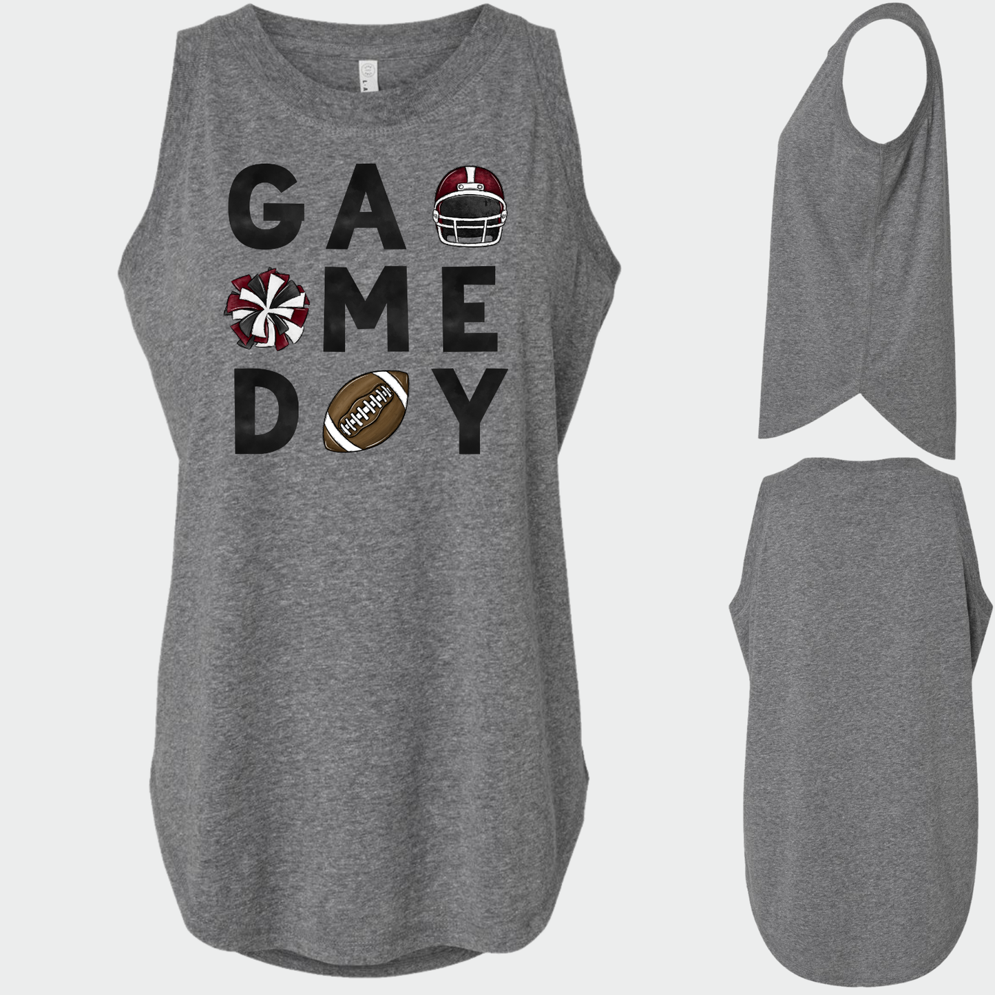 NAYCHEER: Football Game Day Women's & Girls Muscle Tank Top