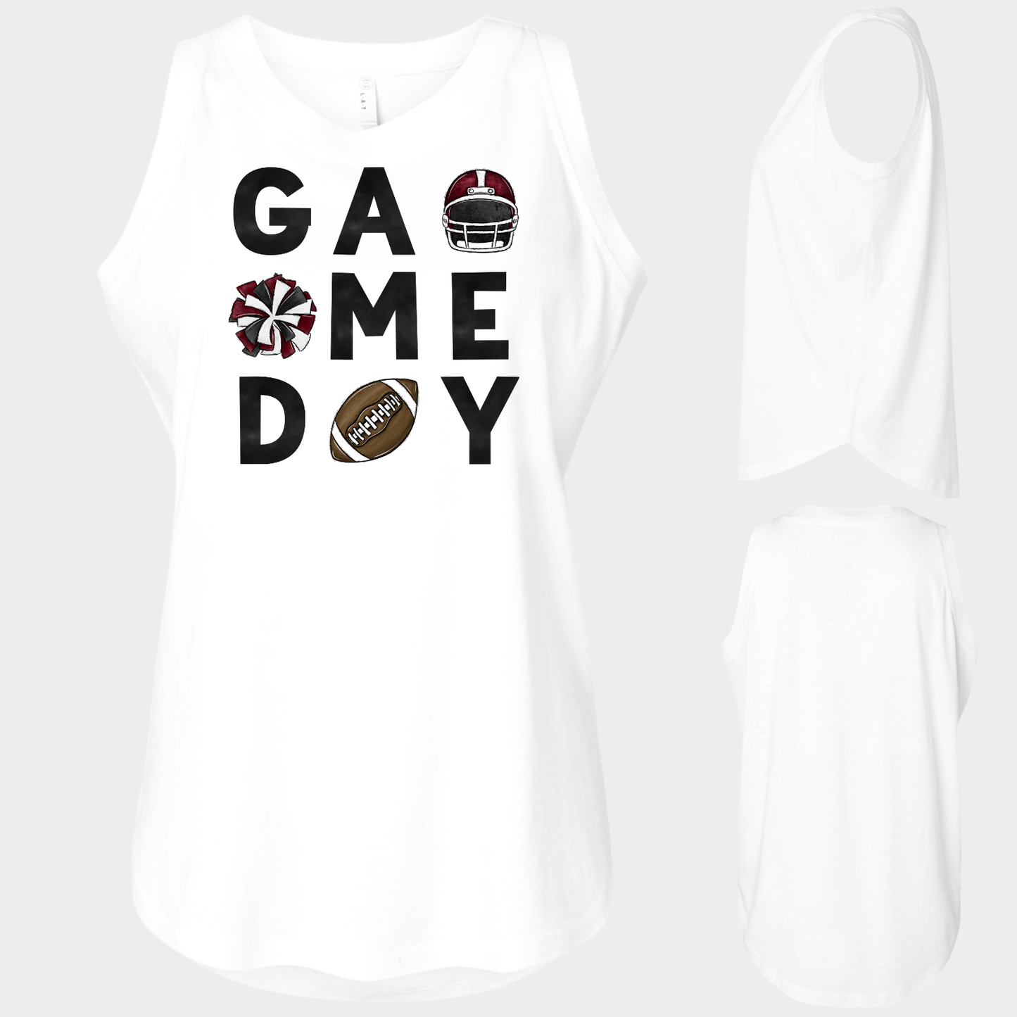 NAYCHEER: Football Game Day Women's & Girls Muscle Tank Top