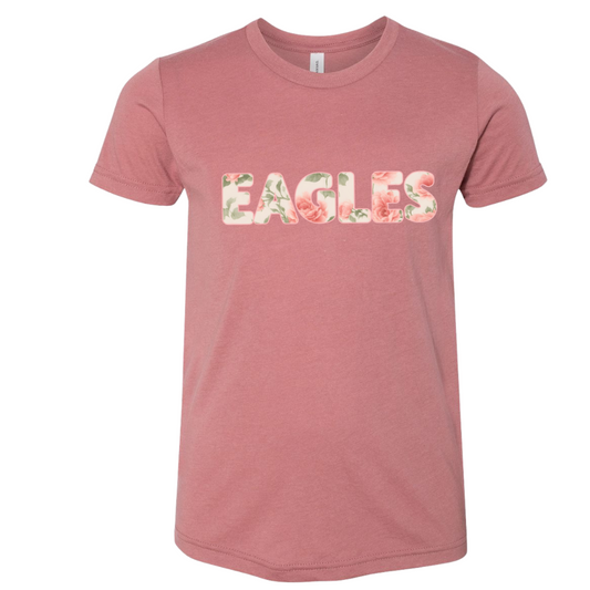 Eagles Floral Printed Triblend T-Shirt