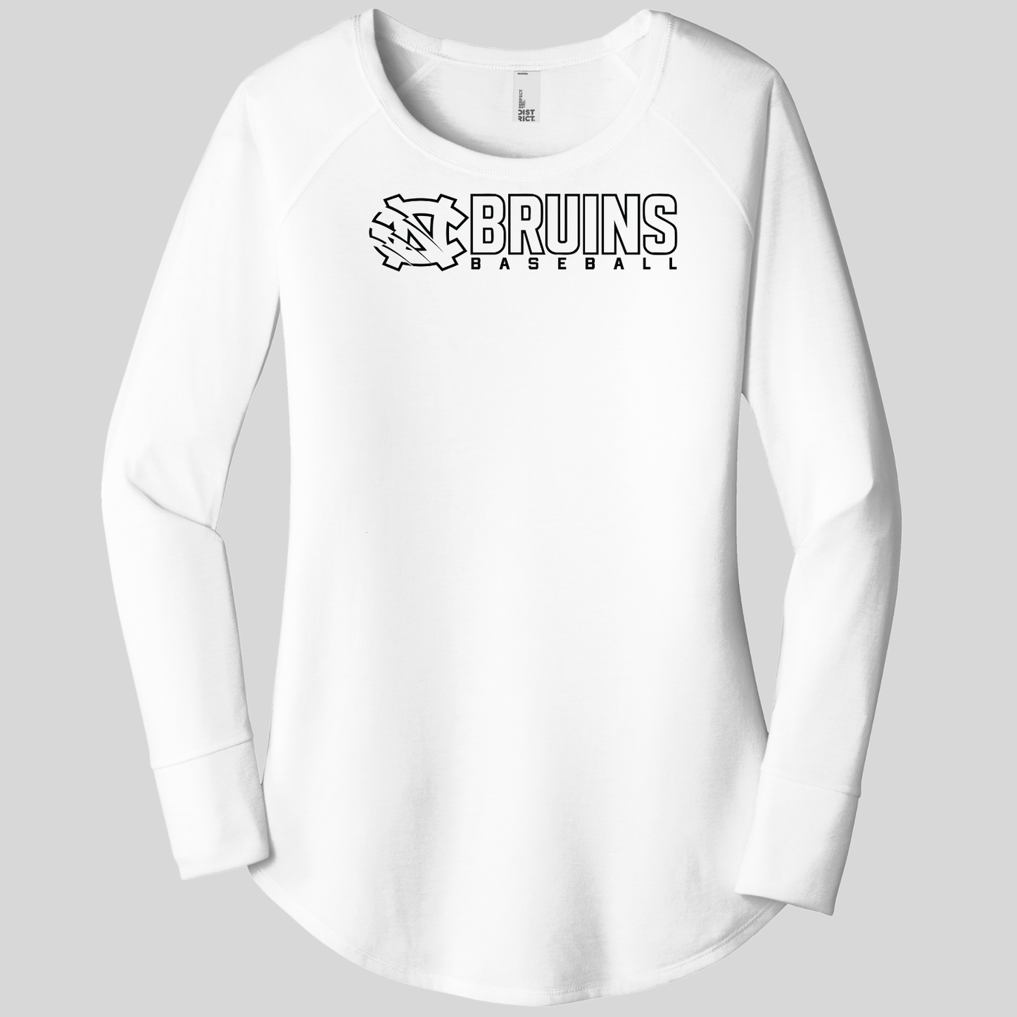 BRUINS: Women's Triblend Long Sleeve Tunic T-Shirt