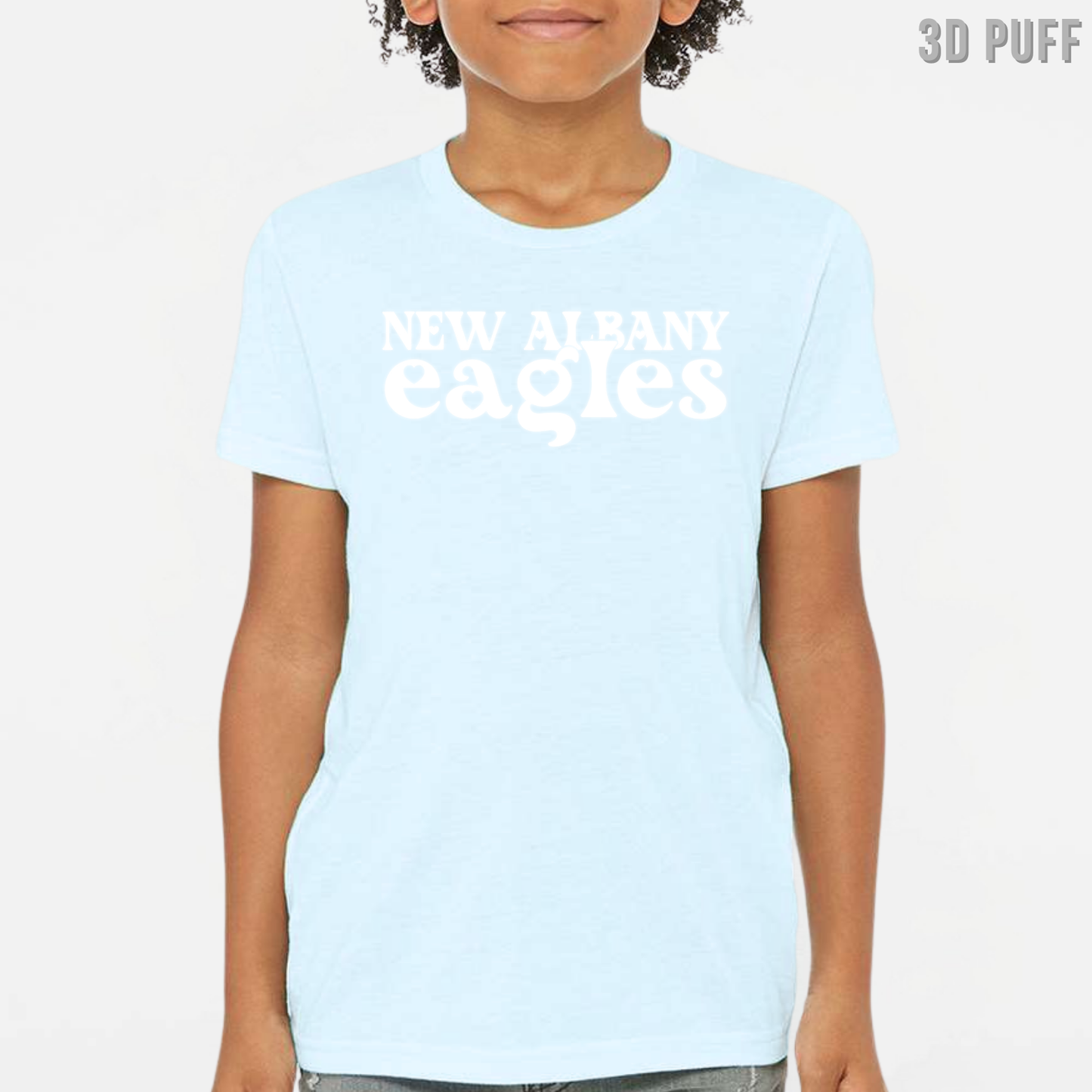 NAPTO: Match your Doll New Albany Eagles *Puff Print* Triblend T-Shirt