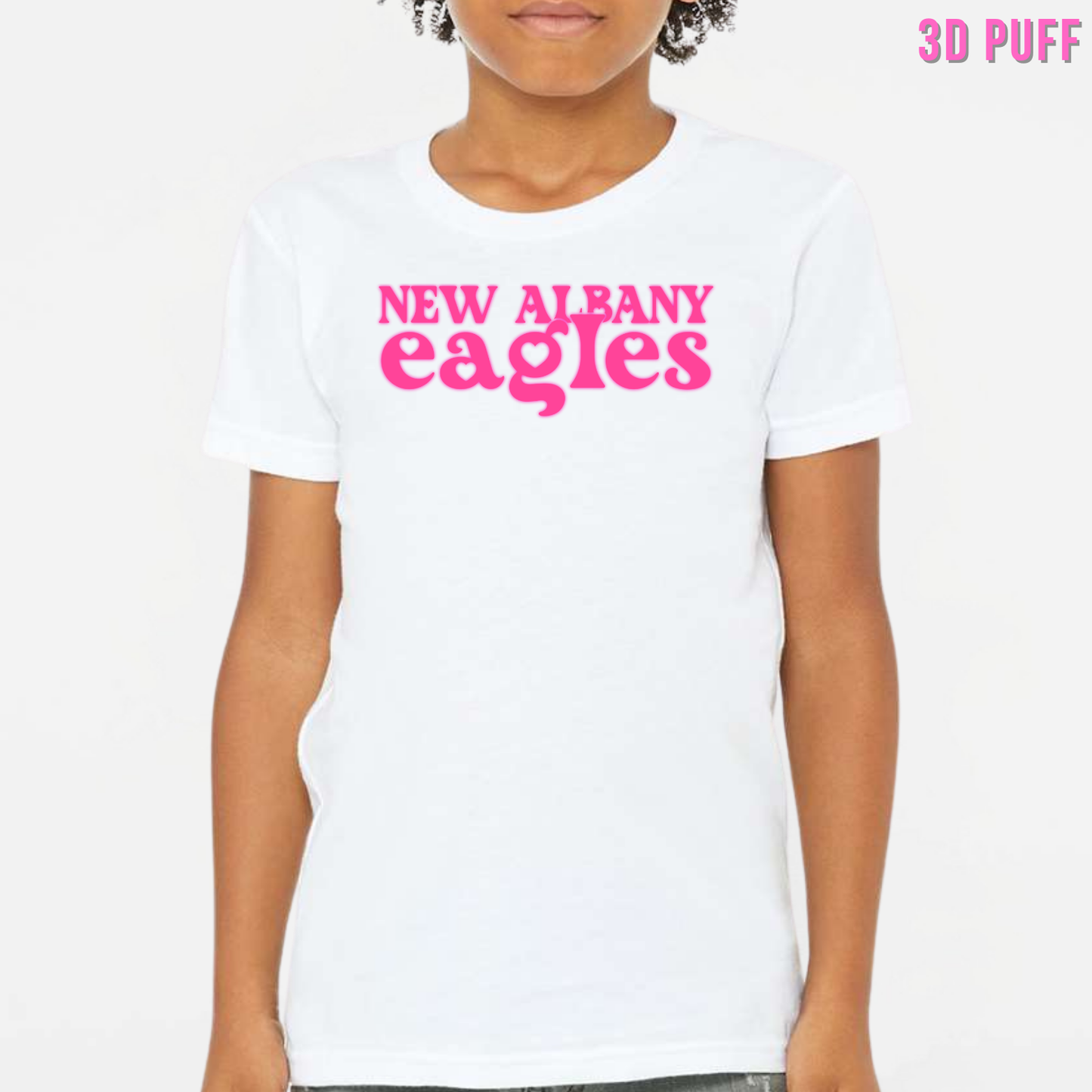 NAPTO: Match your Doll New Albany Eagles *Puff Print* Triblend T-Shirt