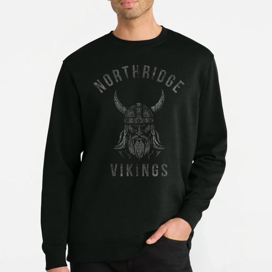 NRS: Northridge Vikings *Distressed Graphic* Crew Sweatshirt