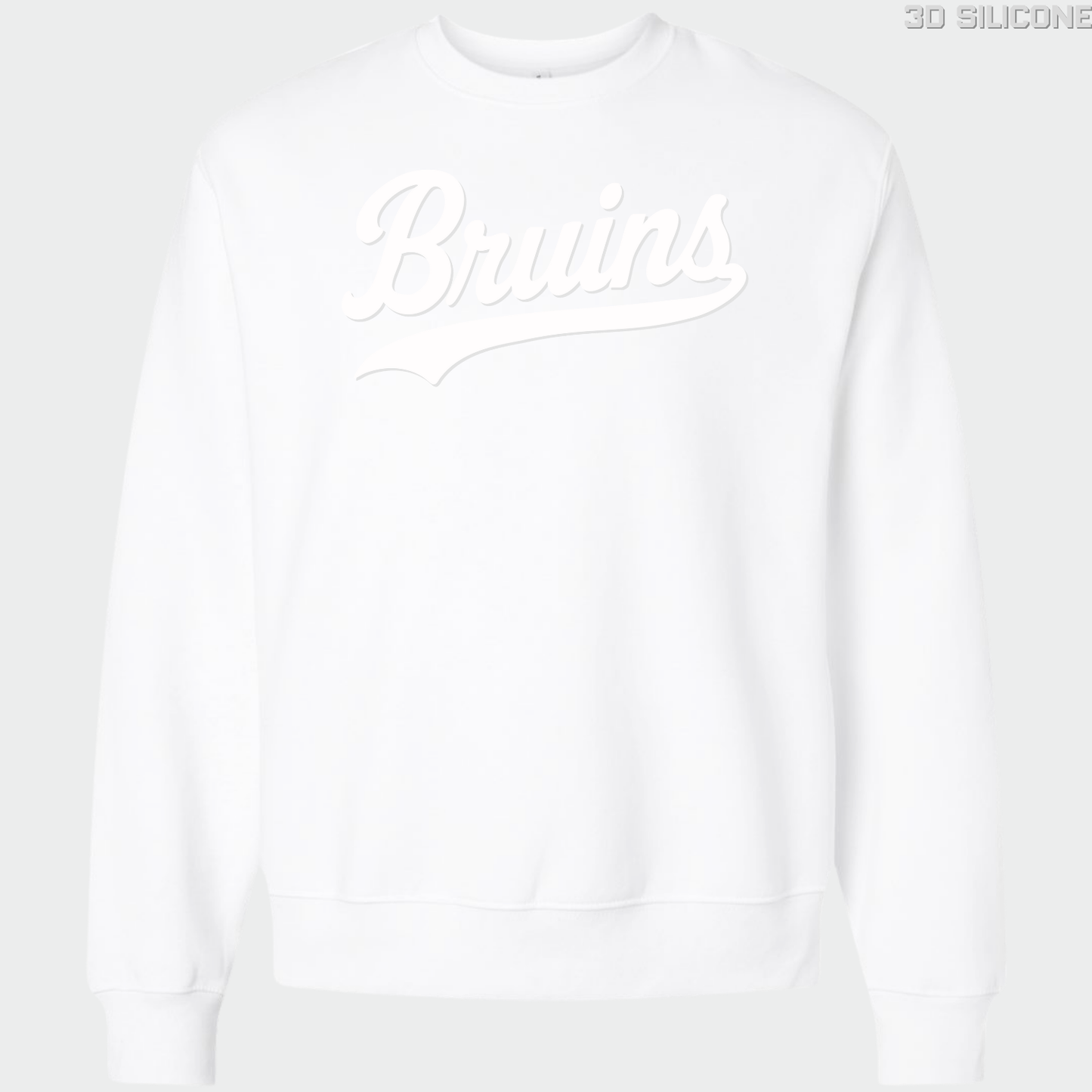 BRUINS: Swash Heavyweight Crew Sweatshirt *Monochrome 3D Print*