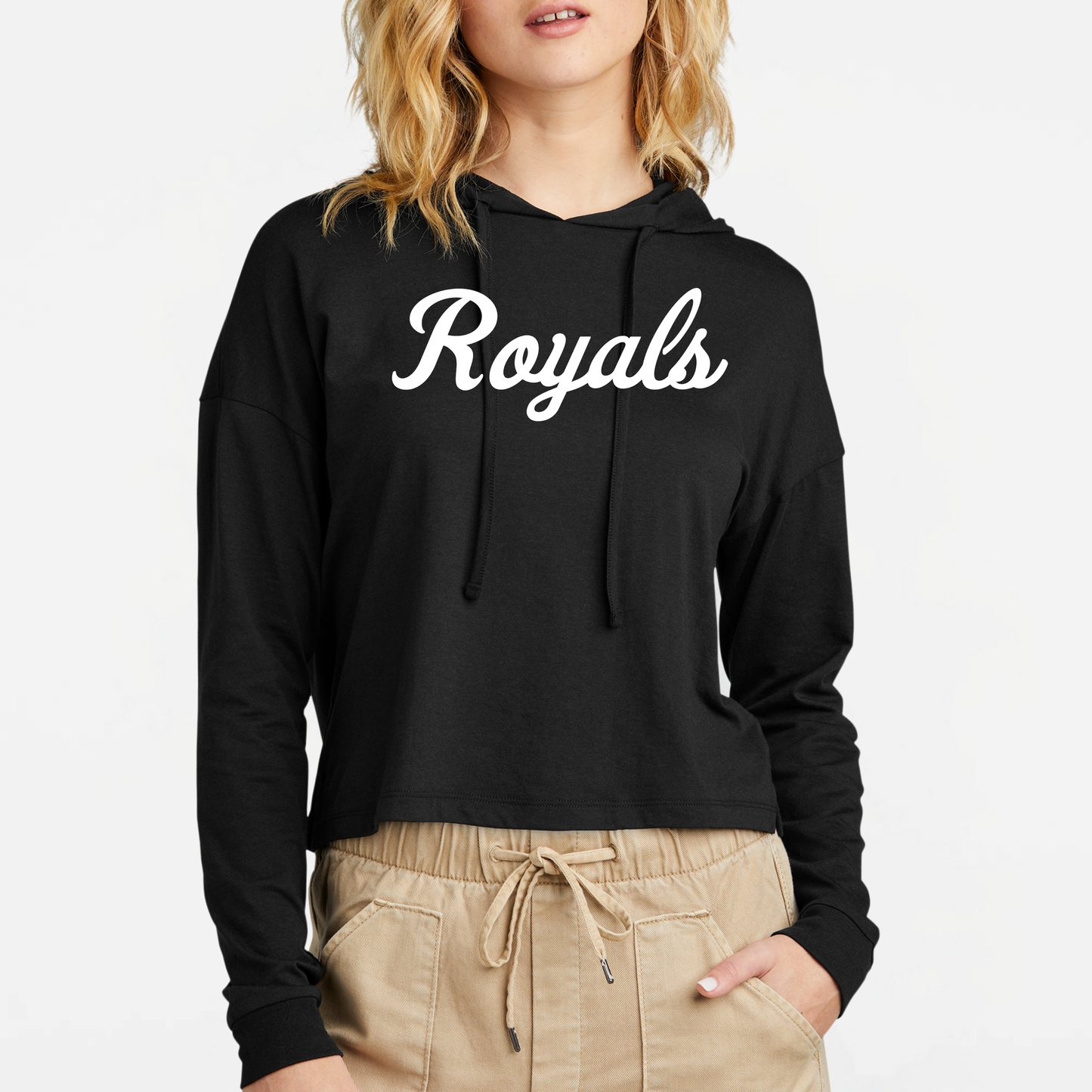 TCR: Royals Script, Women's Triblend Long Sleeve Hoodie