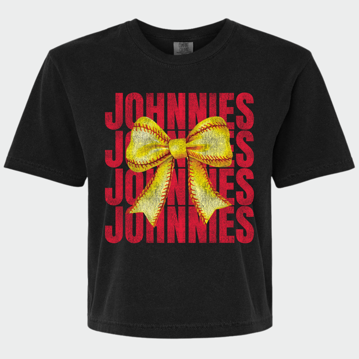 JYAA: Johnnies Softball Bow *distressed* Women's T-Shirt