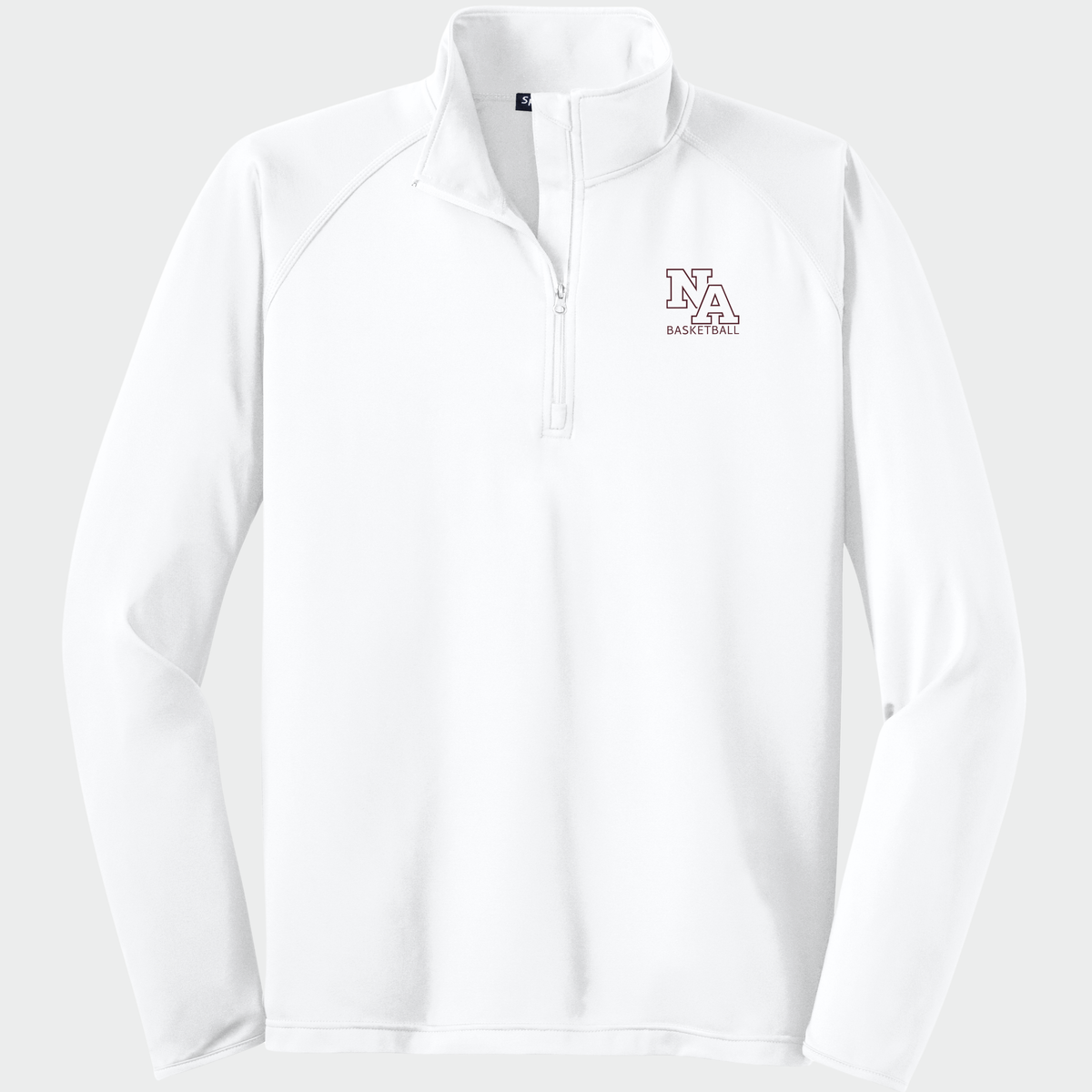 NAGTB: NA Basketball, Embroidered, Stretch Quarter-Zip