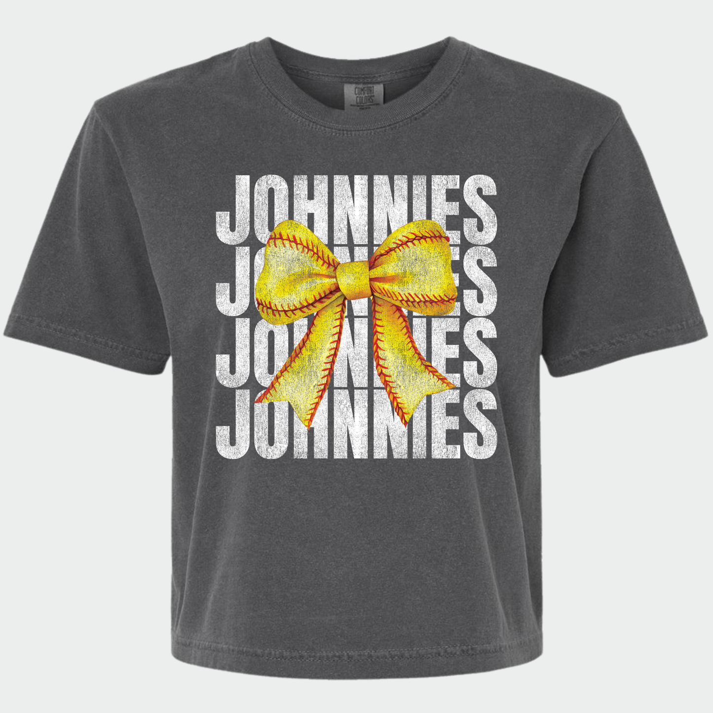 JYAA: Johnnies Softball Bow *distressed* Women's T-Shirt