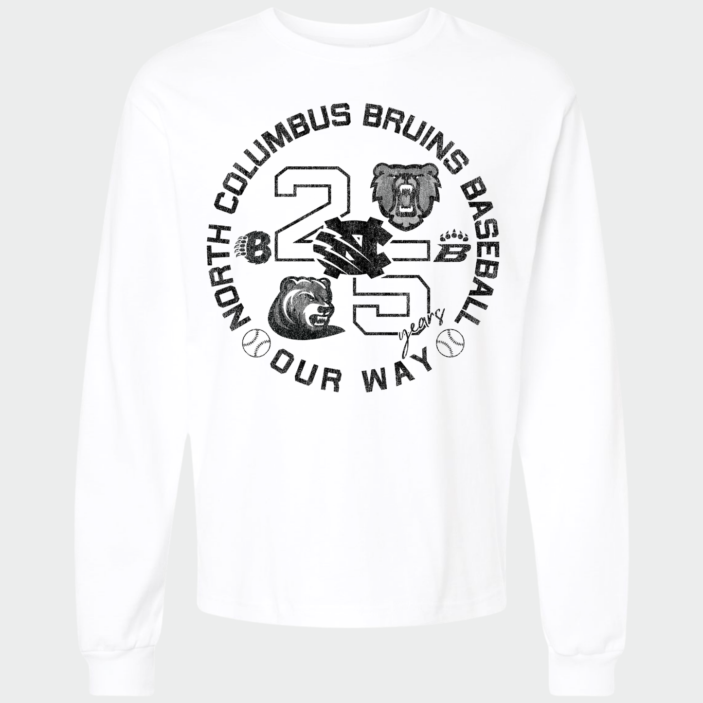 BRUINS: 25th Anniversary 6oz Heavyweight Long Sleeve T-Shirt