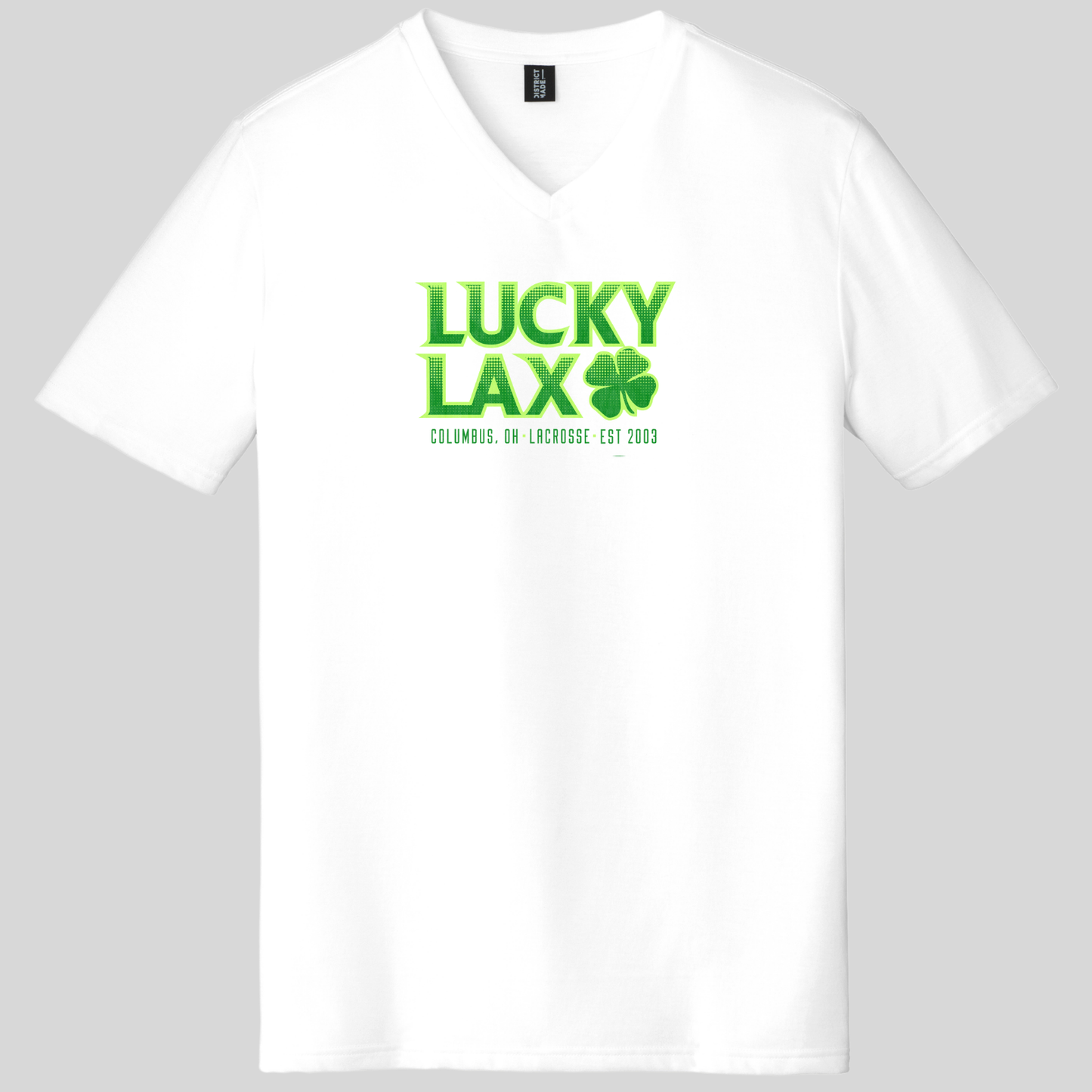LuckyLax: Triblend Short Sleeve V-Neck T-Shirt