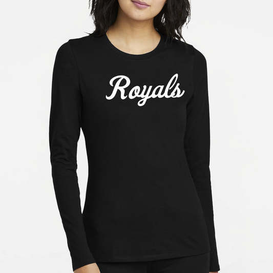 TCR: Royals Script, Women's CVC Long Sleeve Tee