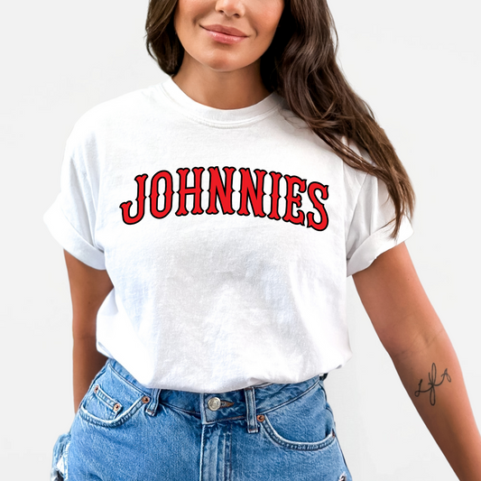 JTB: Johnnies Retro Font T-Shirt