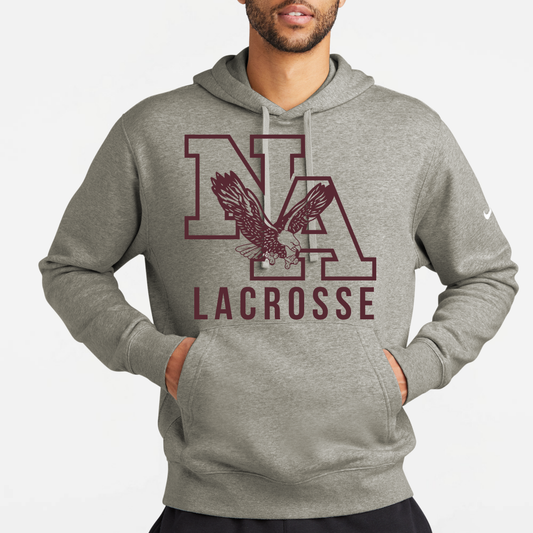 NA Lacrosse: Nike Club Fleece Hooded Sweatshirt