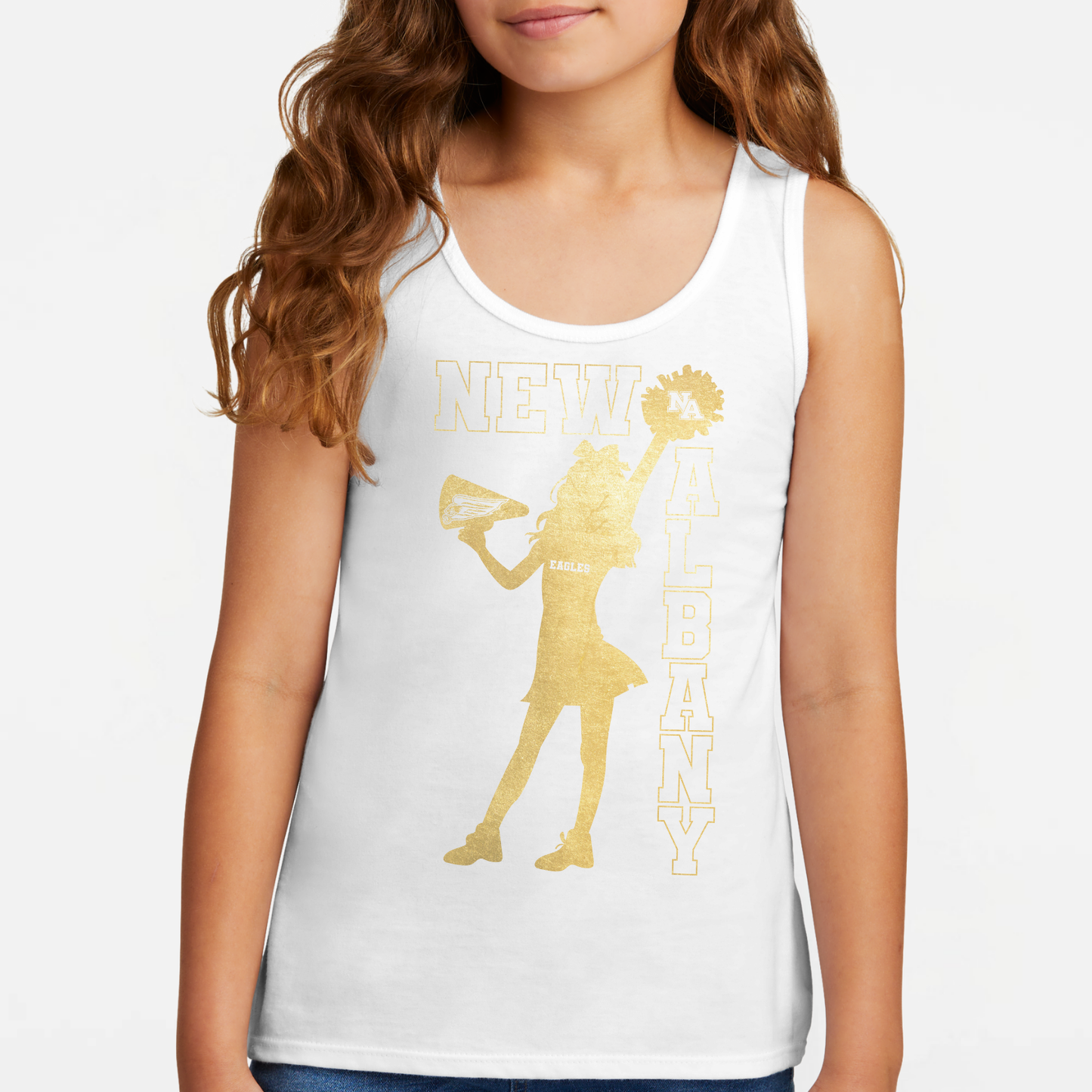 NAYCHEER: 2025 NA Youth Cheer Girls Tank Top *foil*