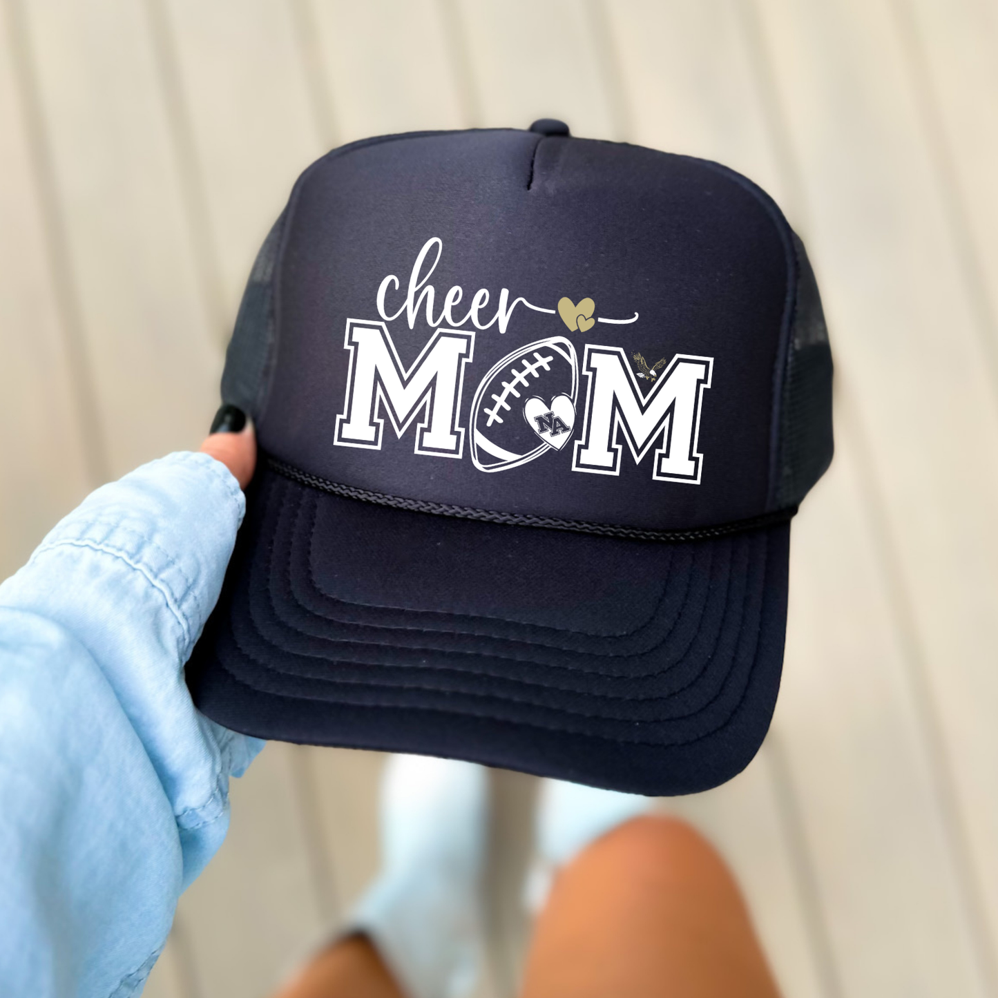 NAYCHEER: Football Cheer Mom Trucker Hat