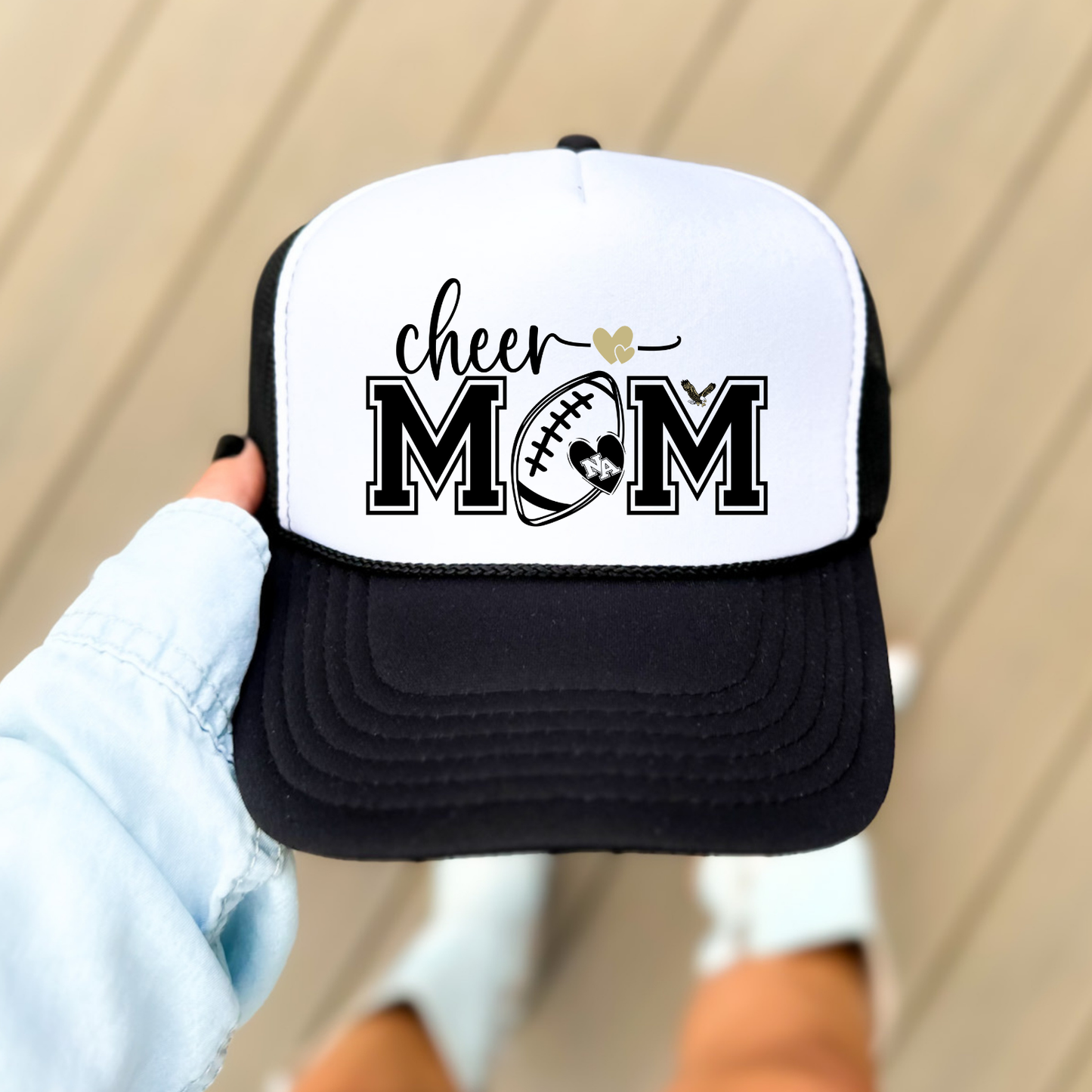 NAYCHEER: Football Cheer Mom Trucker Hat