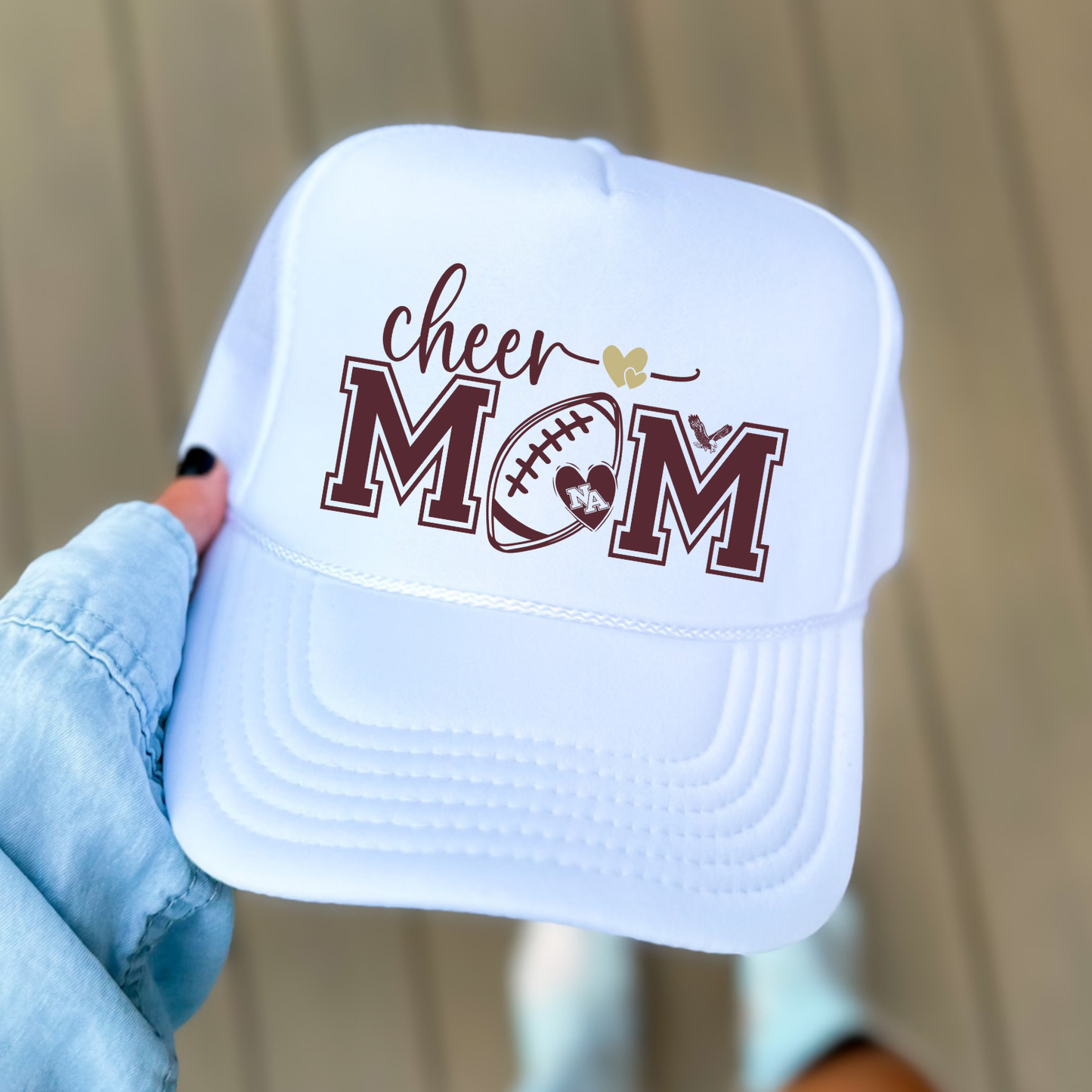 NAYCHEER: Football Cheer Mom Trucker Hat