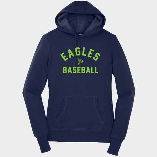 Powell Eagles: Baseball Arch Athletic Women's Fleece Hooded Sweatshirt