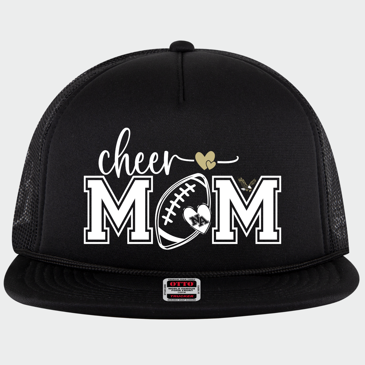 NAYCHEER: Football Cheer Mom Flex-Bill Trucker Hat