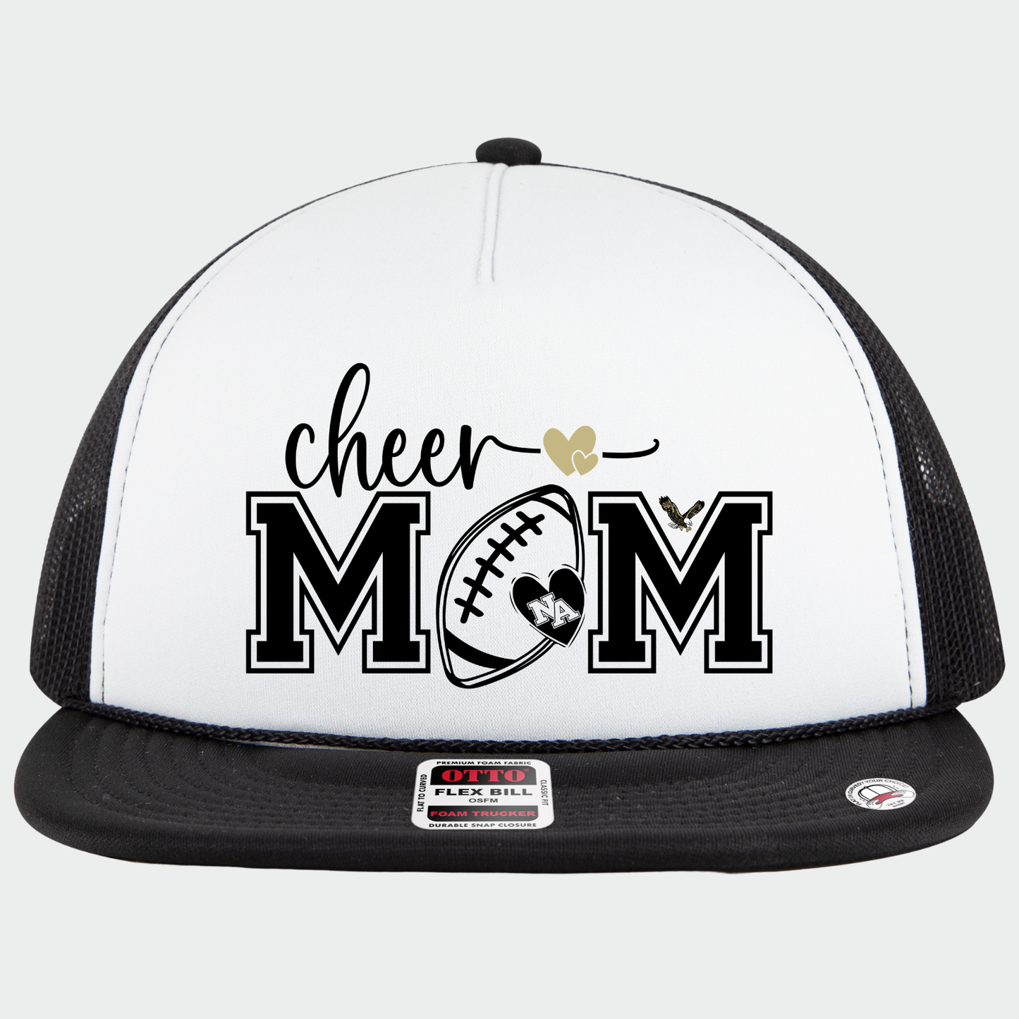NAYCHEER: Football Cheer Mom Flex-Bill Trucker Hat