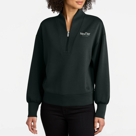 NexTier: Women's Embroidered Transcend Quarter-Zip Sweatshirt