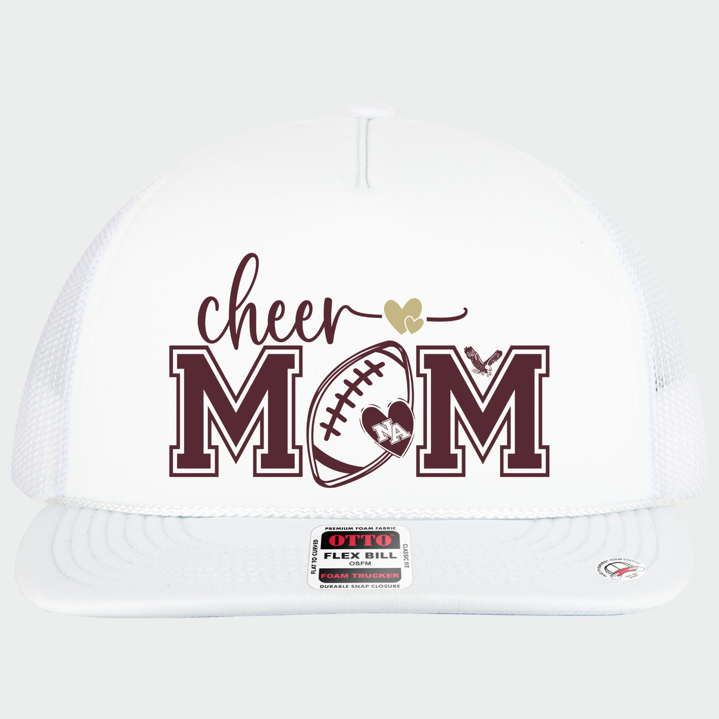 NAYCHEER: Football Cheer Mom Flex-Bill Trucker Hat