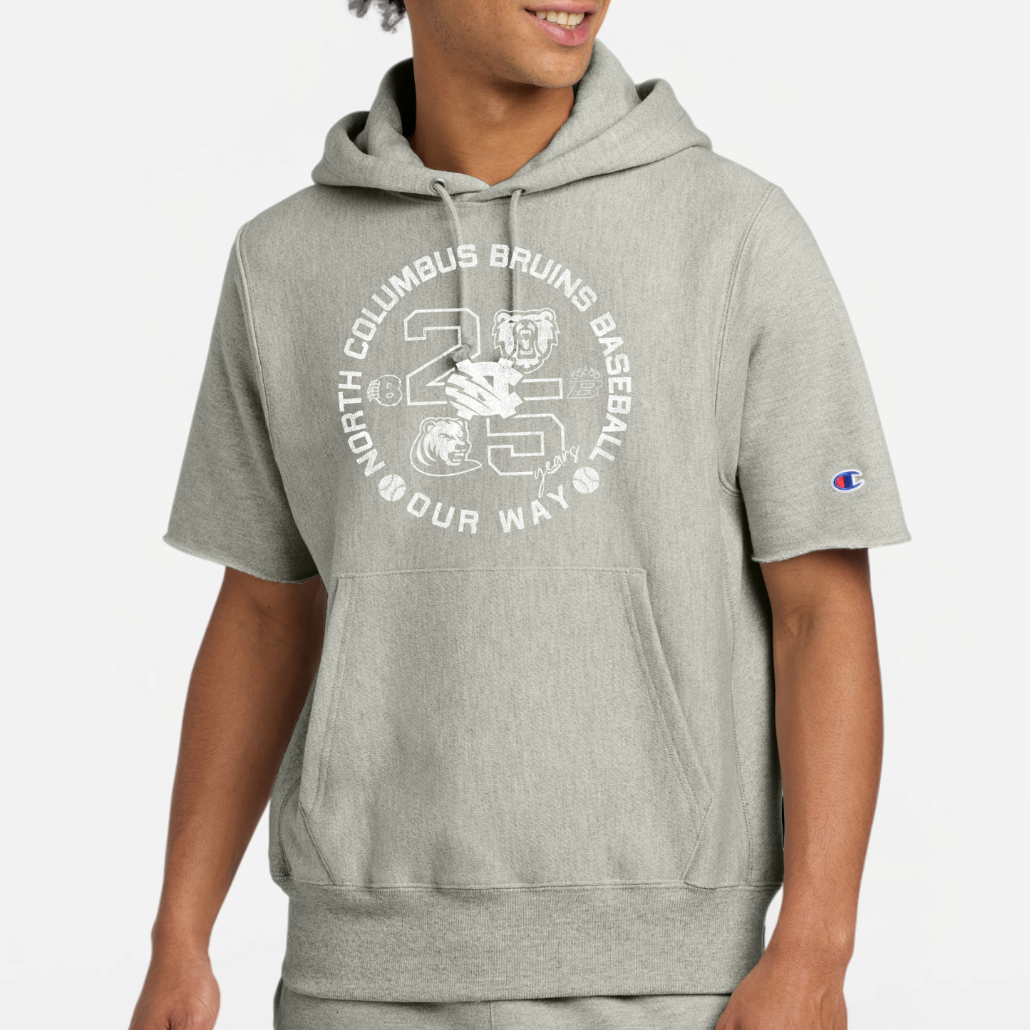 BRUINS: 25th Anniversary Short Sleeve Hooded Sweatshirt