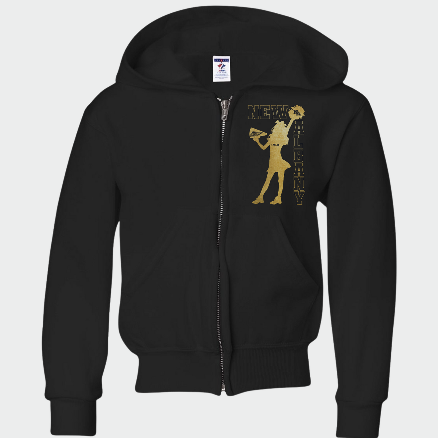 NAYCHEER: 2025 NA Youth Cheer Full-Zip Sweatshirt *foil*