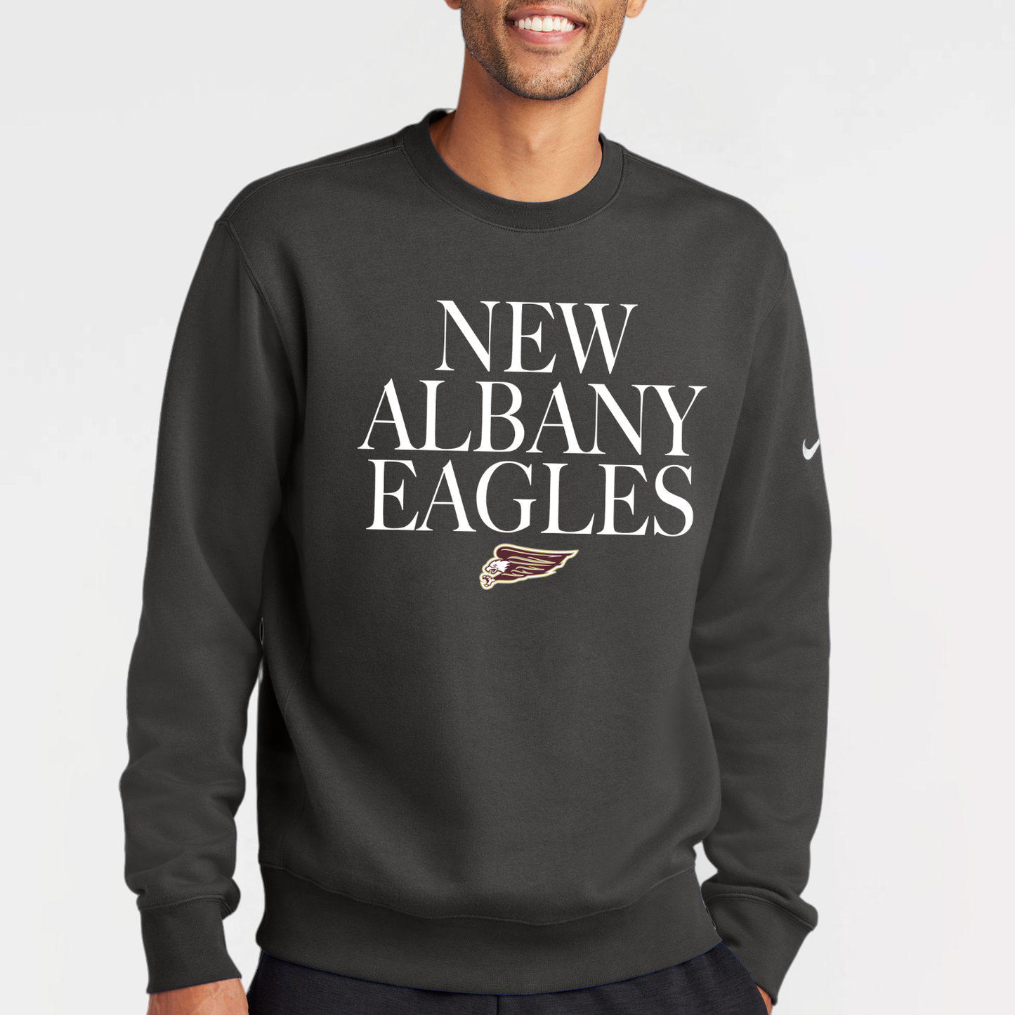 NAPTO: Classy New Albany Eagles Nike Club Fleece Sweatshirt