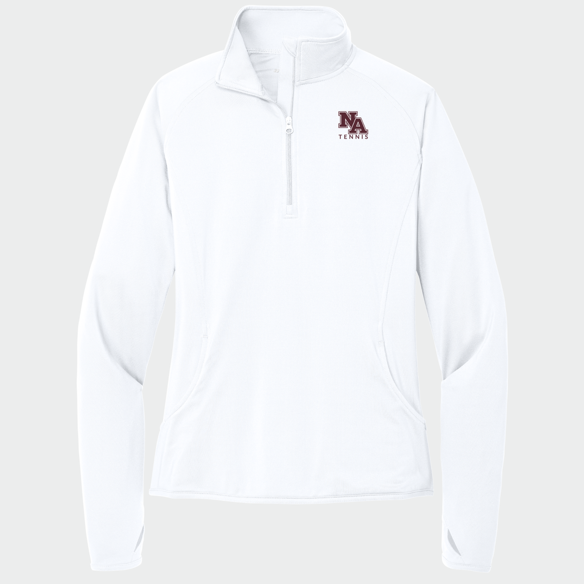 NATennis: NA Tennis, Embroidered, Women's Stretch Quarter-Zip