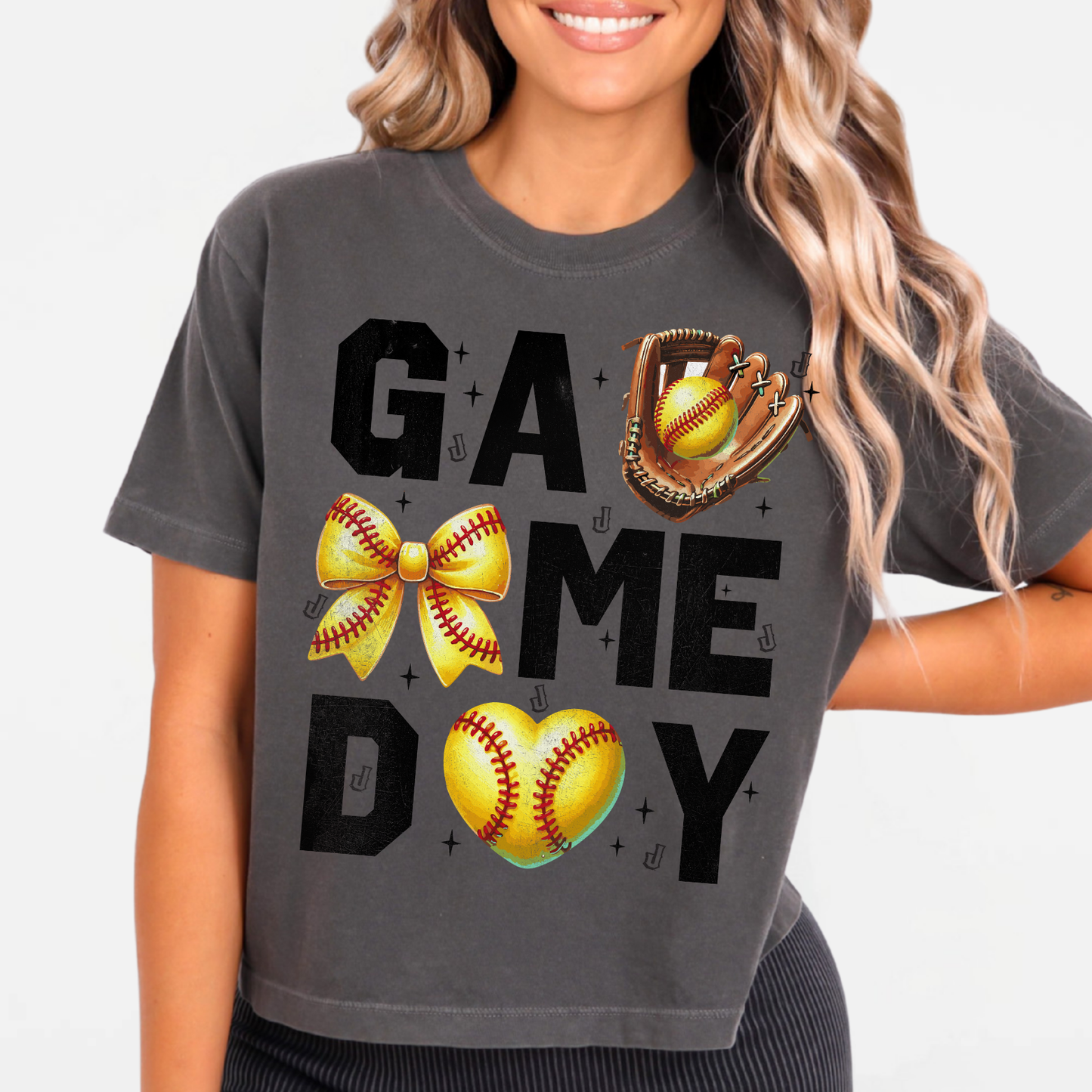 JYAA: Softball Game Day *distressed* Women's T-Shirt