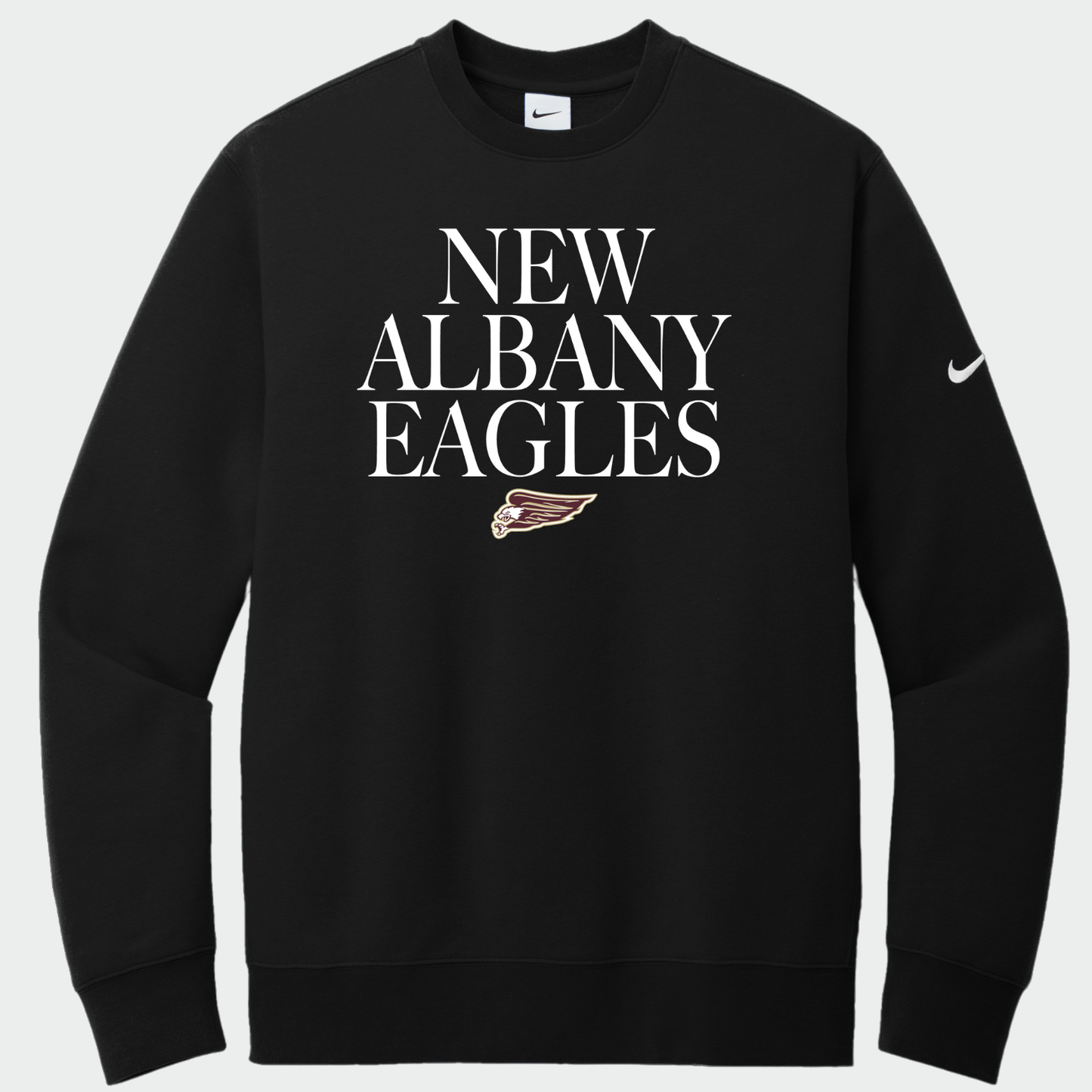 NAPTO: Classy New Albany Eagles Nike Club Fleece Sweatshirt