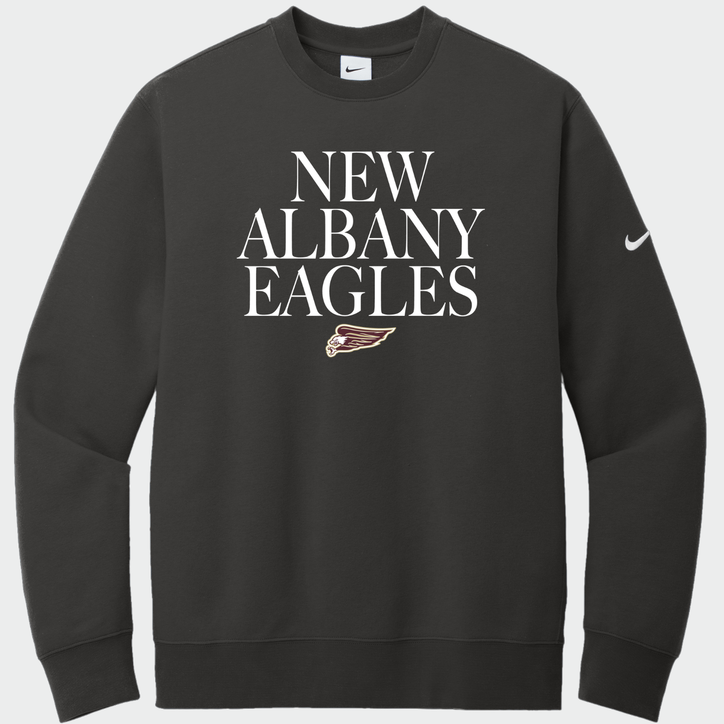 NAPTO: Classy New Albany Eagles Nike Club Fleece Sweatshirt