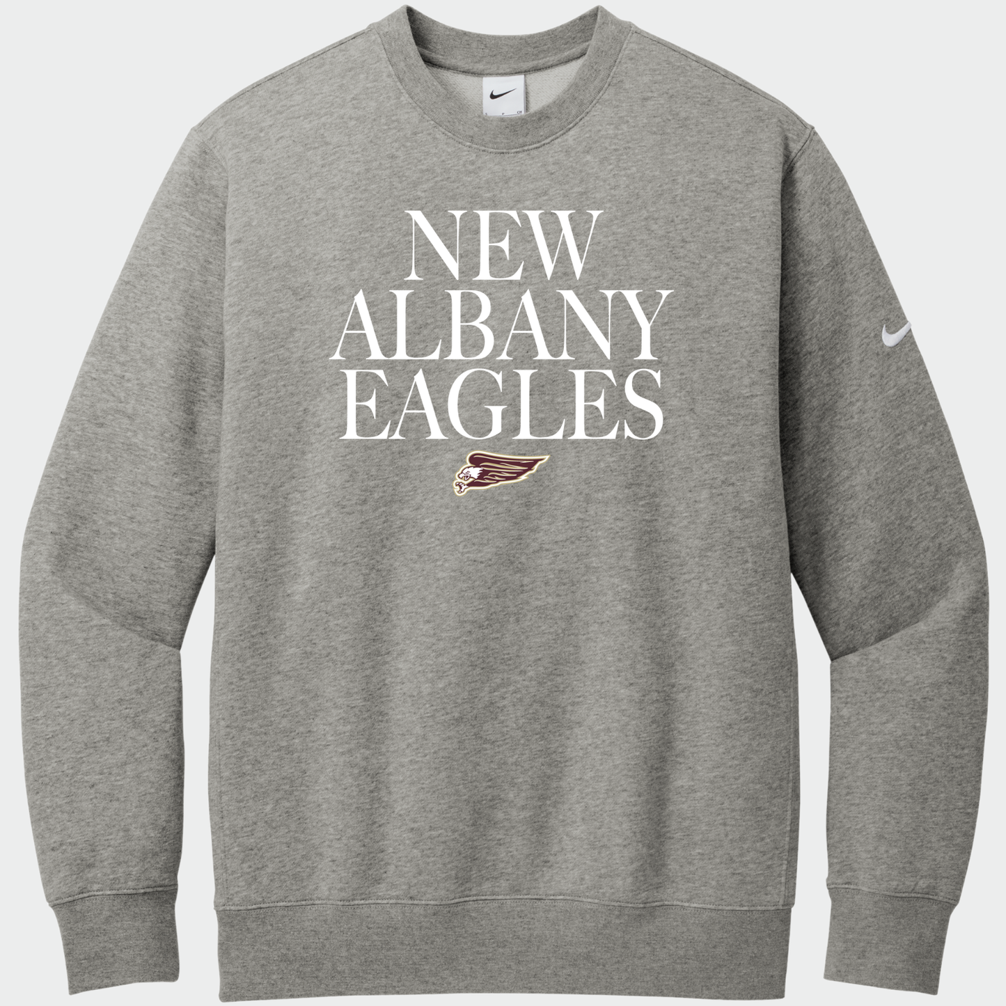 NAPTO: Classy New Albany Eagles Nike Club Fleece Sweatshirt
