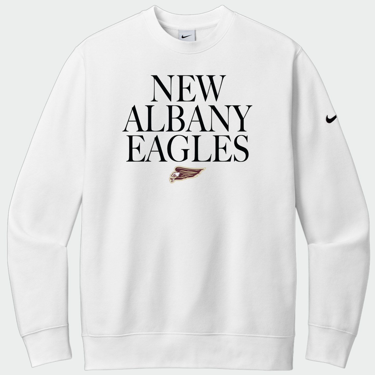 NAPTO: Classy New Albany Eagles Nike Club Fleece Sweatshirt