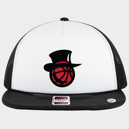 JEB: Johnstown Elite Basketball Top Hat Flex-Bill Foam Trucker Hat