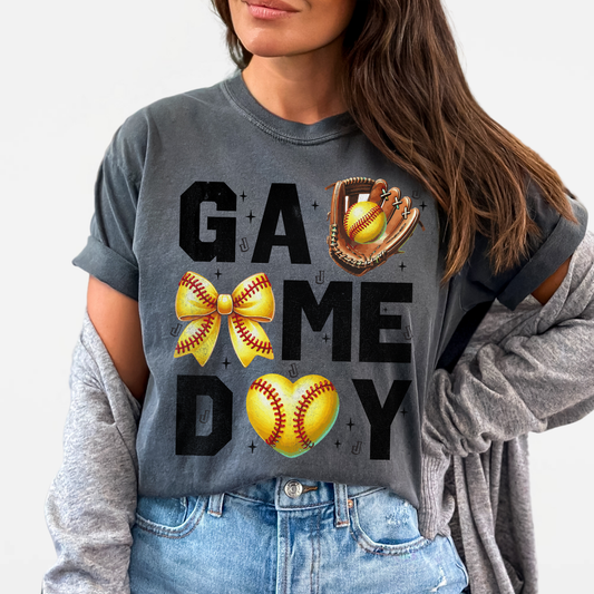 JYAA: Softball Game Day *distressed* T-Shirt