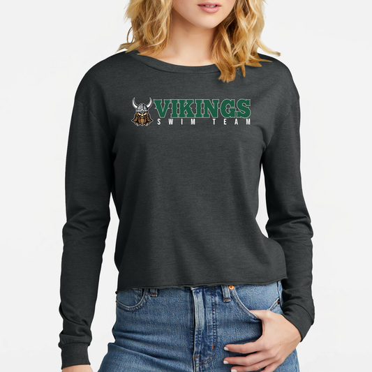 NRS: Vikings Swim Team Women's Triblend Long Sleeve T-Shirt