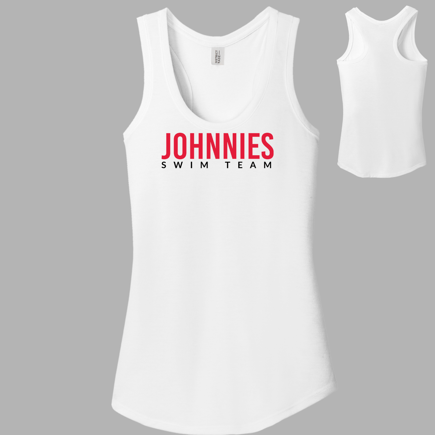 JS: Johnnies Swim Women's Triblend Racerback Tank Top