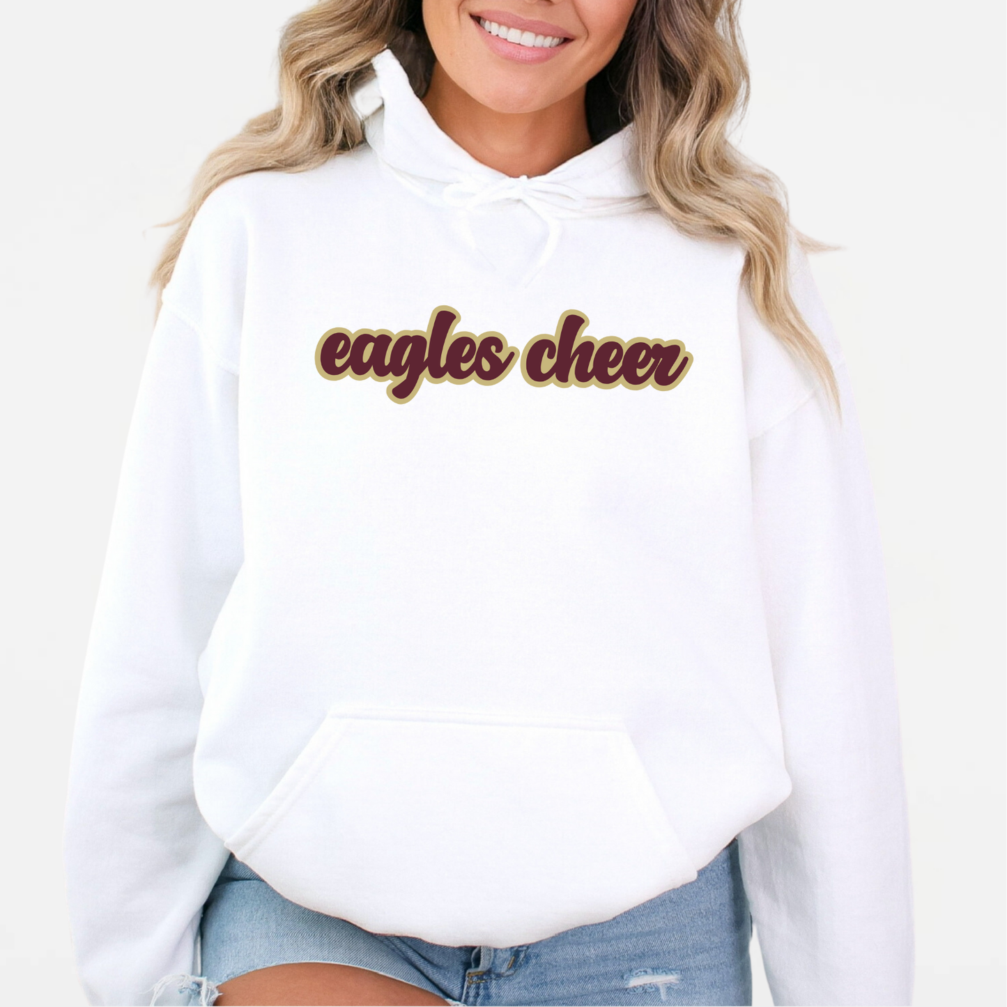NAYCHEER: Eagles Cheer Hooded Sweatshirt