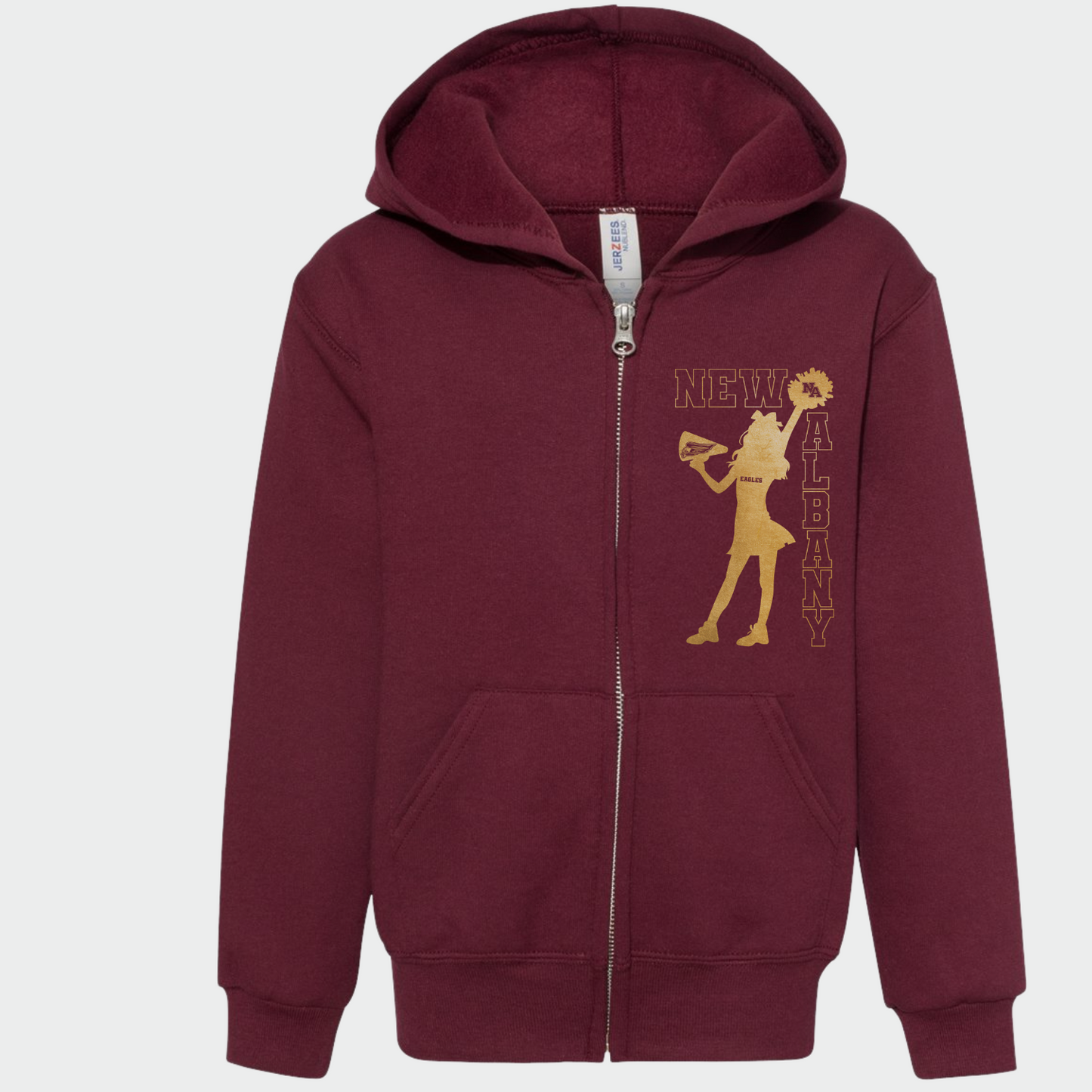NAYCHEER: 2025 NA Youth Cheer Full-Zip Sweatshirt *foil*
