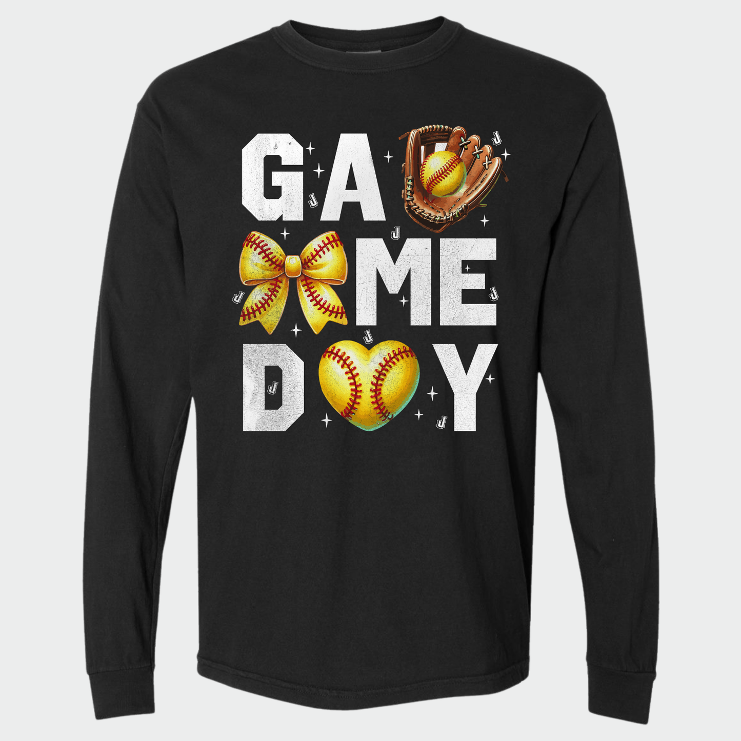 JYAA: Johnnies Softball Game Day *distressed* Long Sleeve T-Shirt