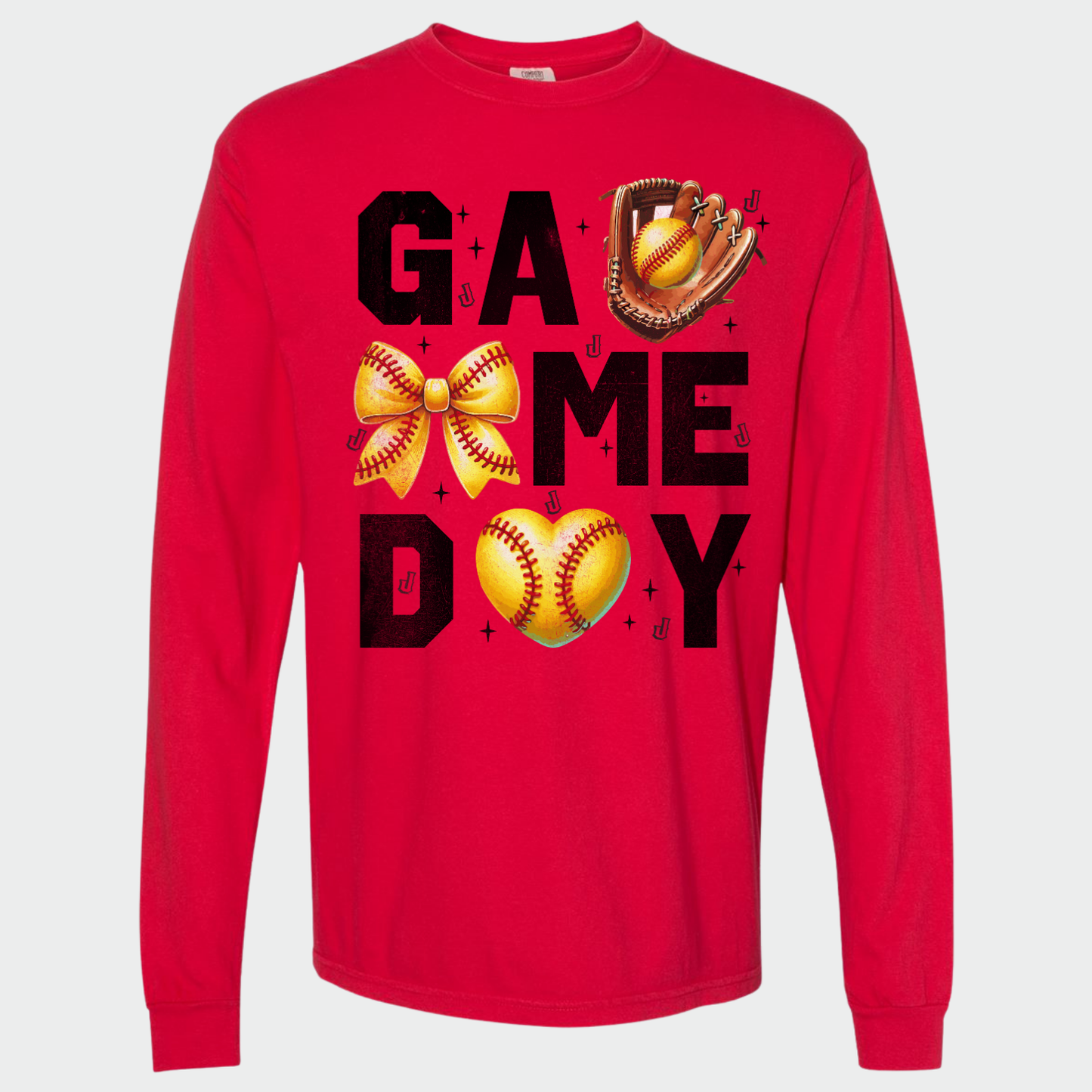 JYAA: Johnnies Softball Game Day *distressed* Long Sleeve T-Shirt