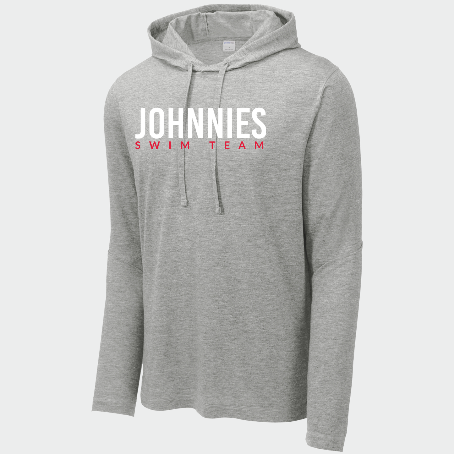 JS: Johnnies Swim Long Sleeve, Hooded Triblend Tech T-Shirt