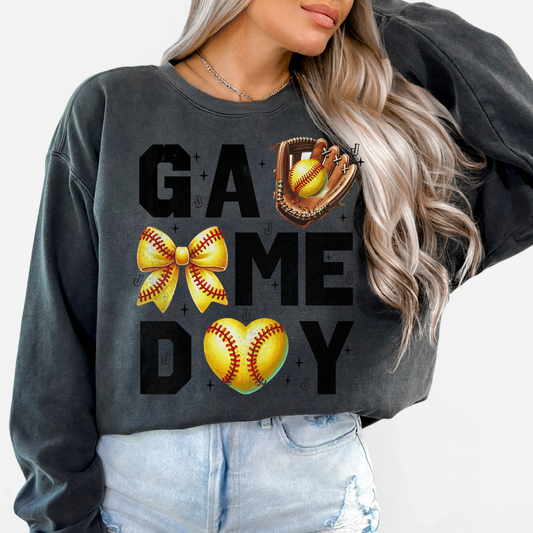 JYAA: Johnnies Softball Game Day *distressed* Sweatshirt
