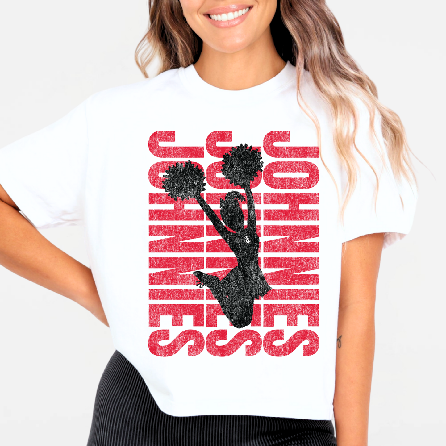 JYAA: Johnnies Cheerleader *distressed* Women's T-Shirt